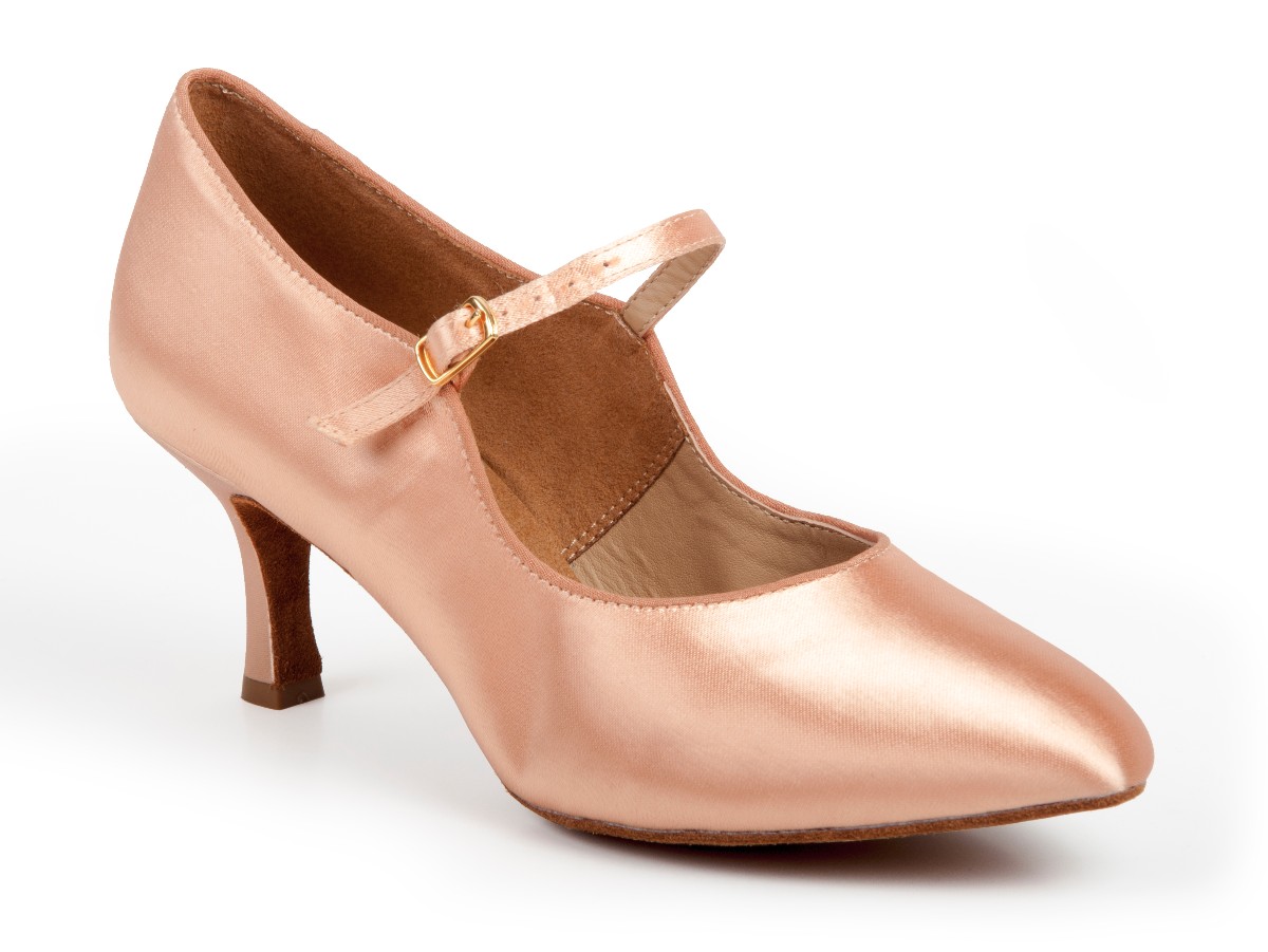 Танцевальная обувь DanceFox, модель Fox LSt 009, Цвет: Флэш; Кедр, Материал: Сатин, Каблук: 50F; 60F; 70F, Женская стандарт