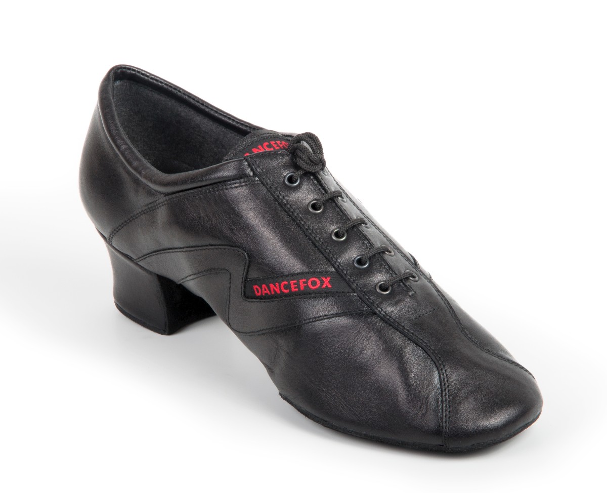 Танцевальная обувь DanceFox, модель Fox MLa 006, Цвет: Черный, Материал: Кожа (хром), Каблук: 40ML, Мужская латина