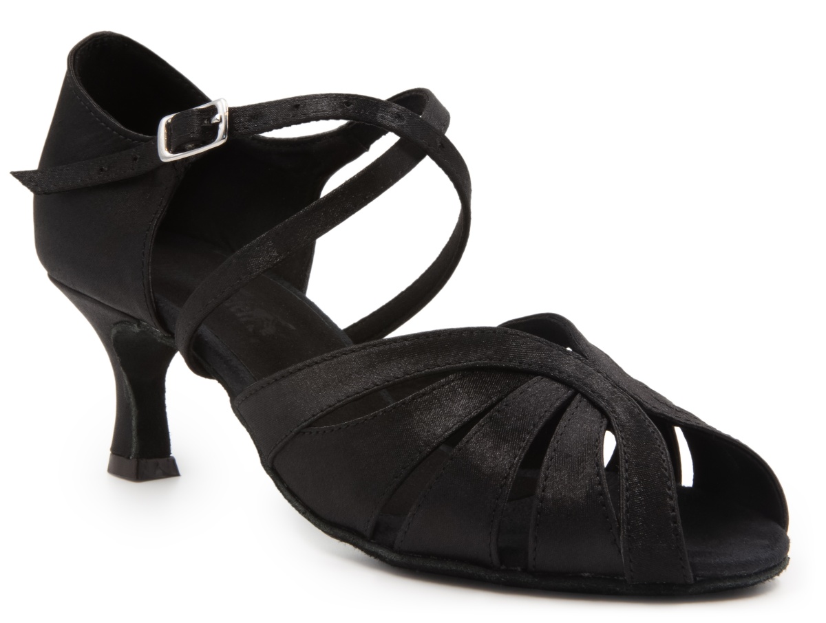 Обувь для танцев DanceMaster 2002 черные каблук 5 см