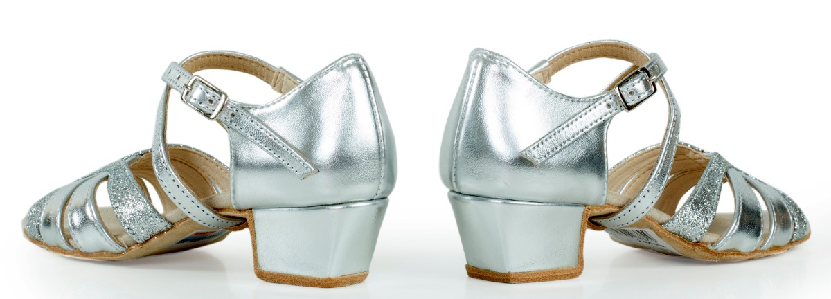 Танцевальная обувь DanceMaster 1412K серебро